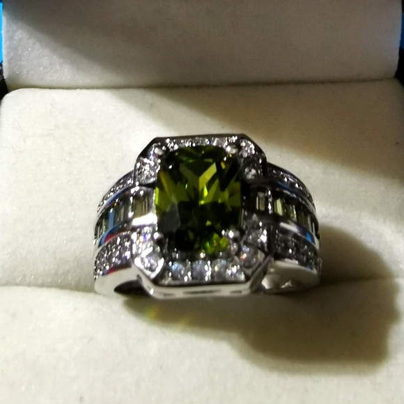 Affordable Fashion Finds Jewelry - White Gold Filled Peridot and Topaz